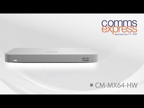 Cisco Meraki MX64-HW Cloud Managed Security Appliances
