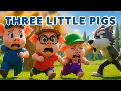 The Three Little Pigs 🐷🐷🐷 vs The Big Bad Wolf 💨 | Surprise Ending + Fun Song 🎵