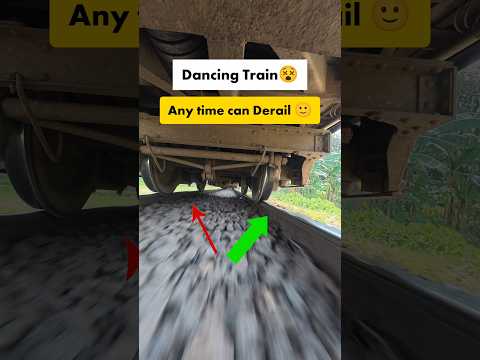 I'm Scared, any time derailment can be happened 🥹😵 #derail #derailment #railroad #Train #Railroad