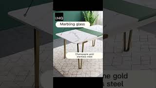Luxury Stainless Steel Legs Dining Room Furniture Restaurant Extendable Marble Dining Table