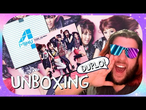 #Unboxing ♡ 4Minute 포미닛 - FOR MUZIK: 1° Mini Album (Coreia) + 1° Mini Album (Tailandia)