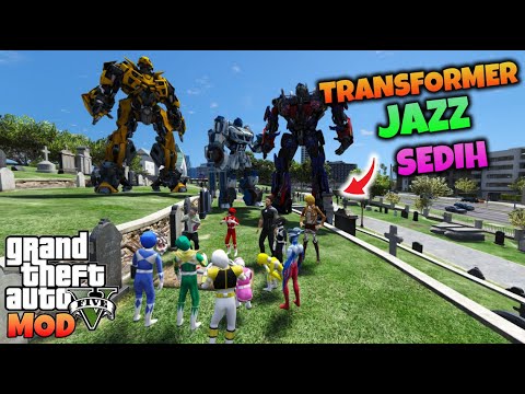 JUNIOR OPTIMUS DAN MINI RANGER SEDIH SHINCHAN MENINGGAL - GTA 5 MOD TRANSFORMER