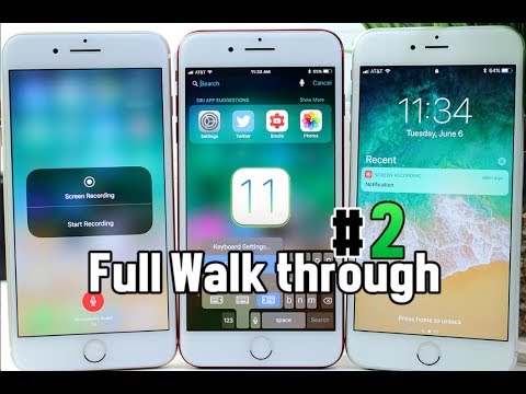 iOS 11 Full walk-through Part #2 Video