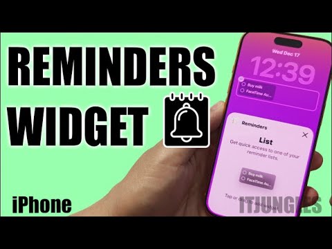How to Add Reminders List Widget to Lock Screen on iPhone