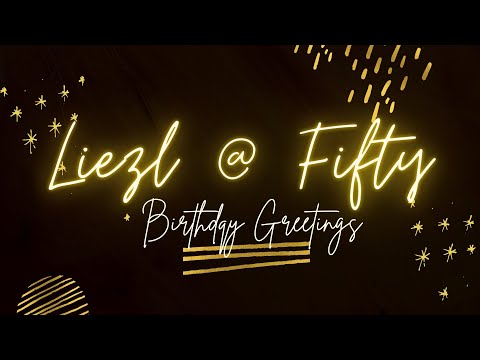 50th Birthday Greetings for Ate Liezl