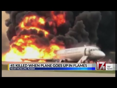 41 confirmed dead after plane catches fire in Moscow