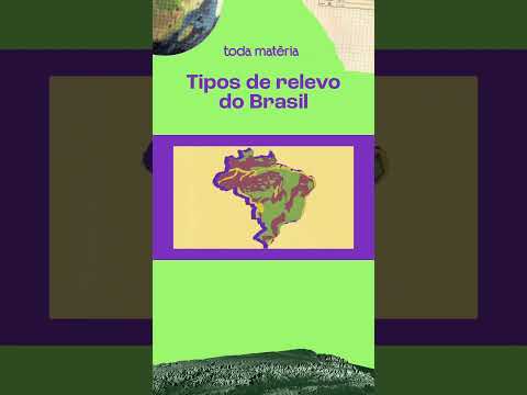 Tipos de Relevo do Brasil | Toda Matéria #shorts