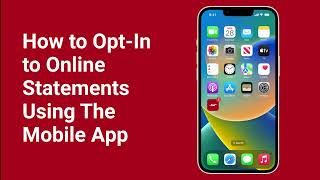 How to Enroll in Online Statements using the Ascend Mobile App