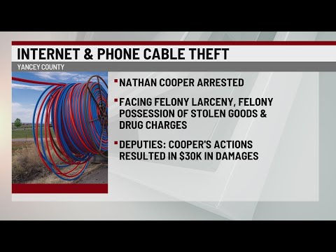 WNC man arrested for internet, phone cable theft