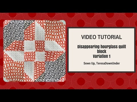 Video tutorial: Disappearing hourglass version 1