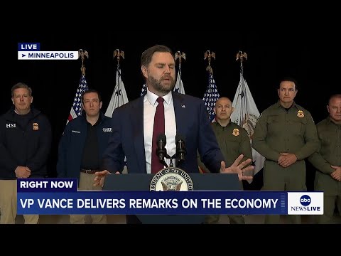 LIVE: Vice President Vance delivers remarks in Minneapolis on the economy
