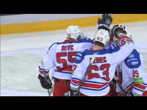 Хоккей Шевц открывает счет голам финальной серии / Sevc scores first goal of the 2014 Finals