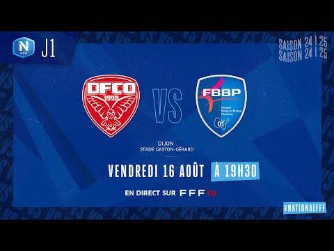 J1 I Dijon FCO vs FBBP01 en replay (0-1) I National FFF 2024-2025