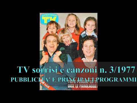 TV SORRISI E CANZONI n. 3 (16-22 gennaio 1977) - Pubblicità e principali programmi