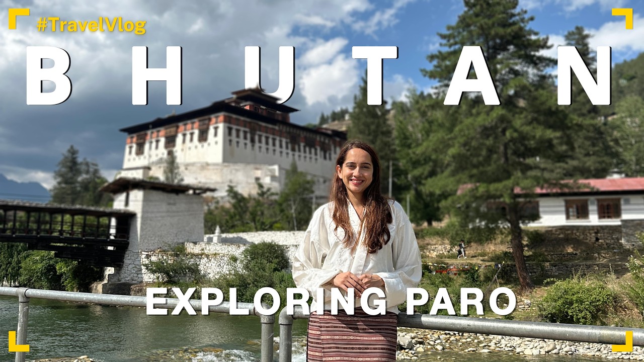 EXPLORING PARO BHUTAN | Dressing up in traditional Bhutanese dress- Kira and Toego | Paro Dzong