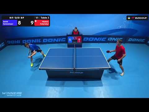 12:00 Serhii Zemiantsev - Mykola Halynskyi 02.10.2023 TT Euro.Cup Star. TABLE 3