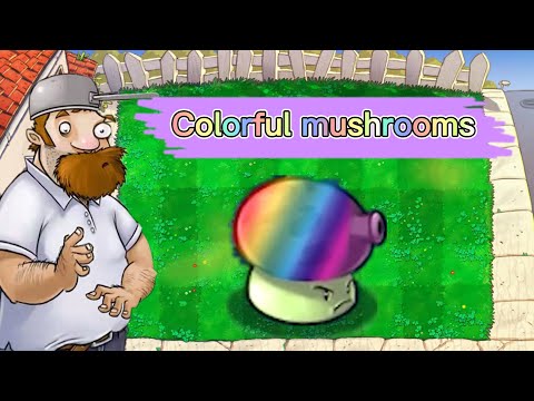 Colorful mushrooms Vs Mouse Starfruit zombie, Who do you think is stronger? PvZ1 Plus