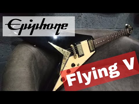 Epiphone '58 Re-issue Flying V 1999 - Black Ebony image 15
