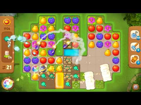 Gardenscapes Area 9 Day 1 Level 1936 - No Boosters Or Hacks