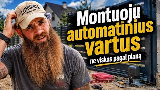 Automatinių vartų montavimas / I dalis