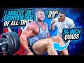 LARGEST JUNIOR BODYBUILDER OF ALL TIME? 34 INCH QUADS! 23 YEARS OLD!