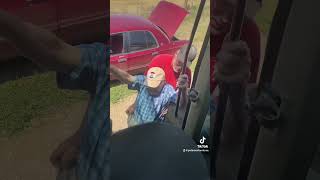 101 Year Old Harvests Wheat!