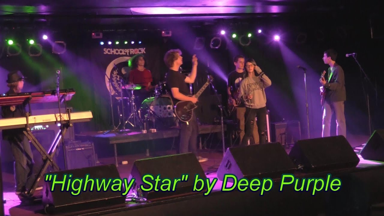 Performing Highway Star by Deep Purple