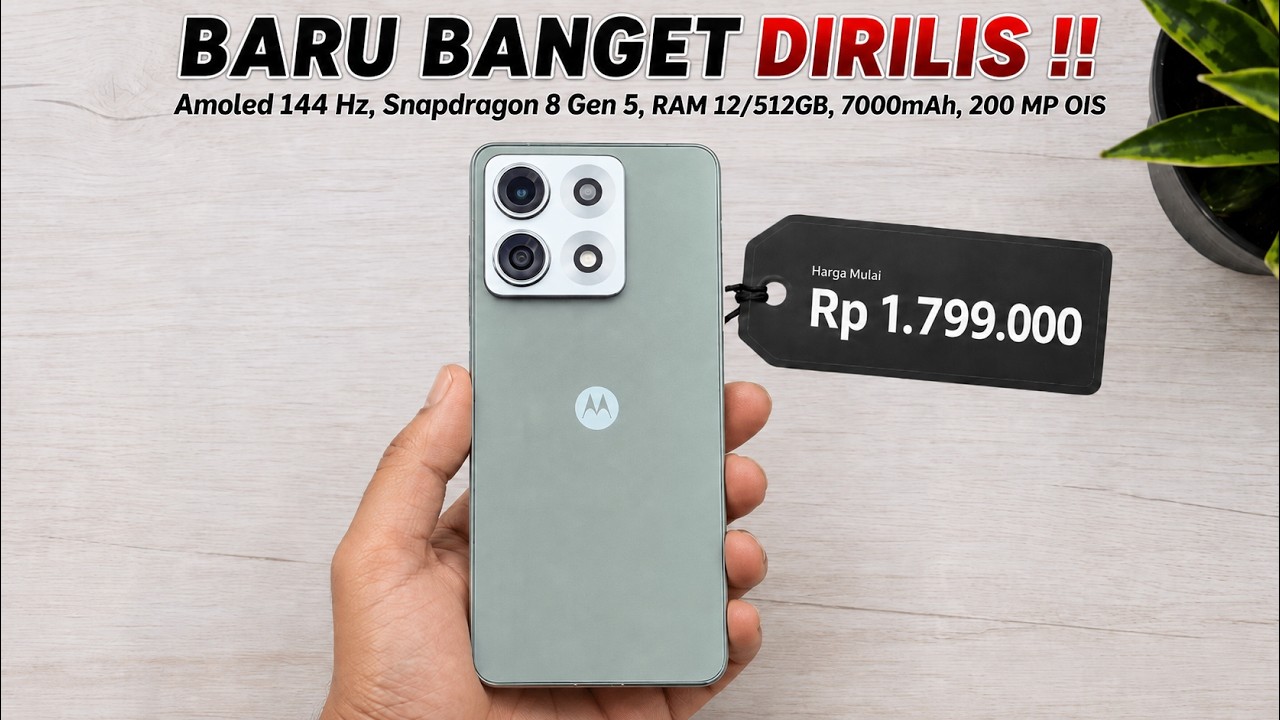 BARU SAJA LAUNCHING‼️200MP OIS, 12/512GB, 7000mAh - HP MOTOROLA TERBARU DAN TERBAIK JULI 2026