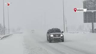 Düzce’de Eğitime Kar Engeli Okullar 1 Gün Tatil Edildi