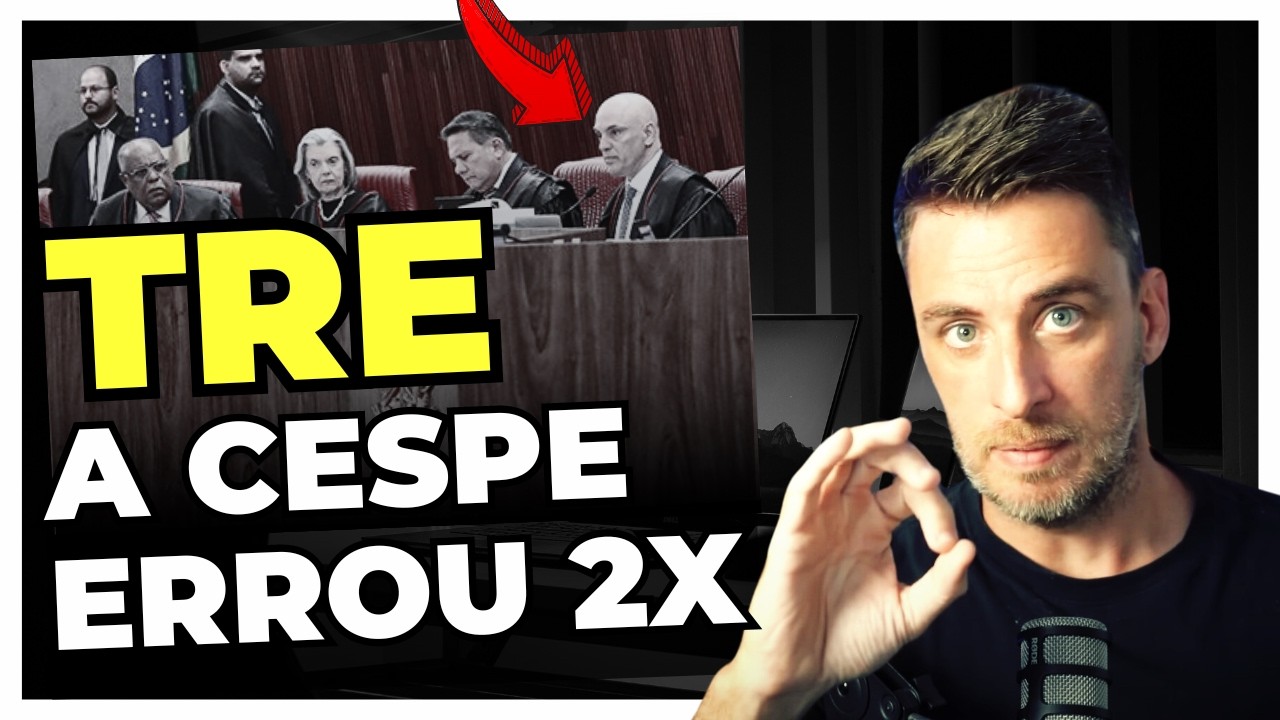 A CESPE ERROU FEIO 2x NO EDITAL DO TRE