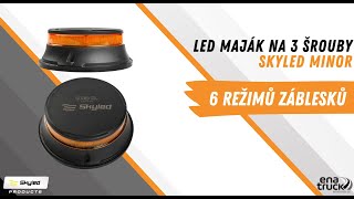 LED maják SKYLED minor, na 3 šrouby, 10-30V, R65, pruměr 133mm