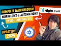 Complete Workflow and Automation Tutorial GoHighLevel Updated for 2024!