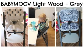 Hochstuhl BABYMOOV Light Wood in Grey I Produktvorstellung I MamaBirdie