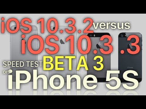 iPhone 5S : iOS 10.3.2 vs iOS 10.3.3 Beta 3 Speed Test (Build 14G5047a)