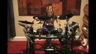 Christina Reese 10YO drummer for  Hangin with Stogie ,  Pink