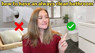 Never Clean Your Bathroom Again! (5 things to always have a clean bathroom)!