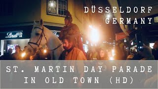 Düsseldorf (Germany) HD: St. Martin‘s Procession in Old Town / Altstadt. Walk through the Old City