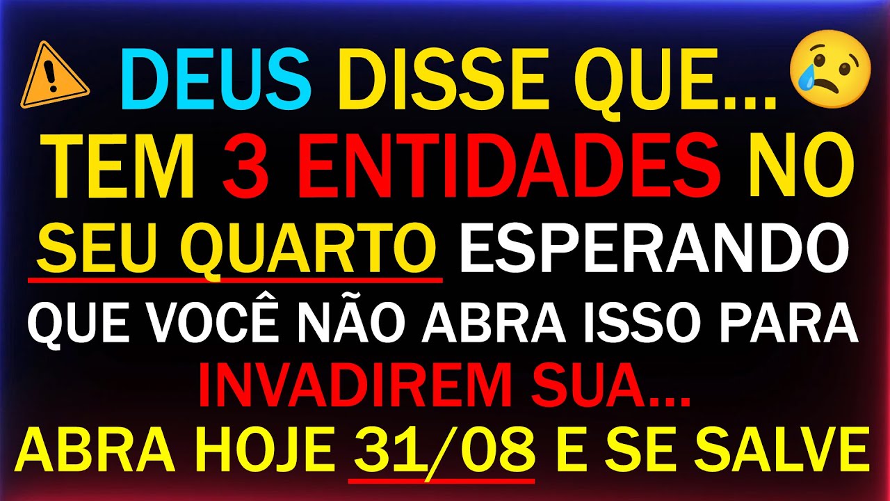😭 NÃO PENSE E ABRA LOGO PARA SE PROTEGER! 😭 AS TREVAS QUEREM INVADIR SUA...