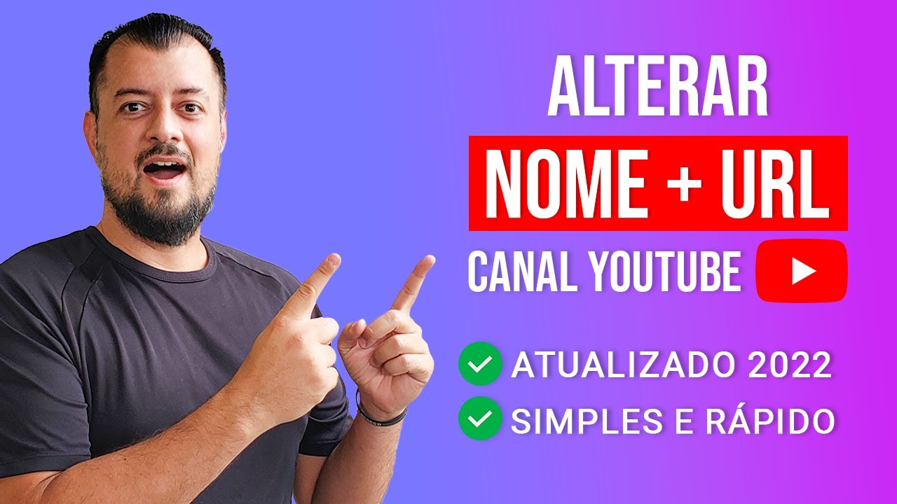 Como Mudar o Nome do Canal do Youtube pelo PC - URL Personalizada 2022