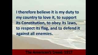 American&#39;s Creed - Hear and Read the Full Text