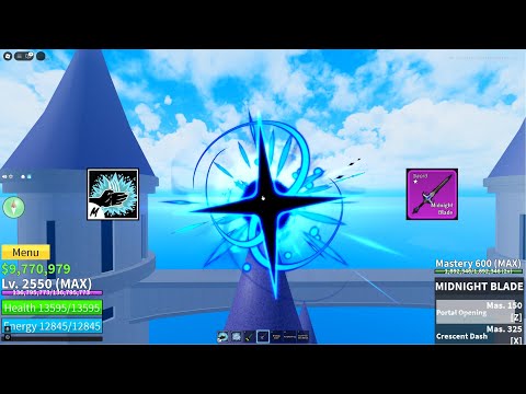 Midnight Blade + Sharkman Karate Combo | Blox Fruits