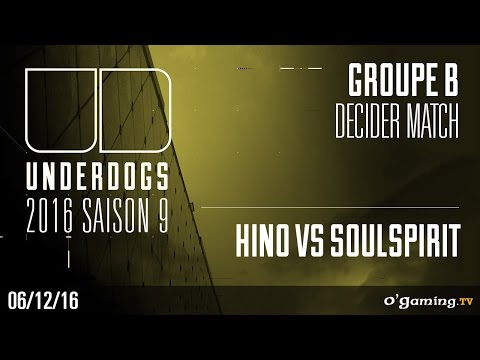 hinO vs SoulSpirit ZvZ - Underdogs 2016 Saison 9 - Groupe B Decider match - Starcraft II