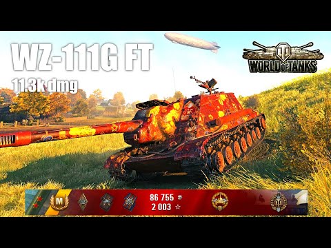 WZ-111G FT, 11.3K Damage, 7 Kills, Redshire - World of Tanks