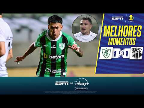 Gols e melhores lances de América-MG x Ceará