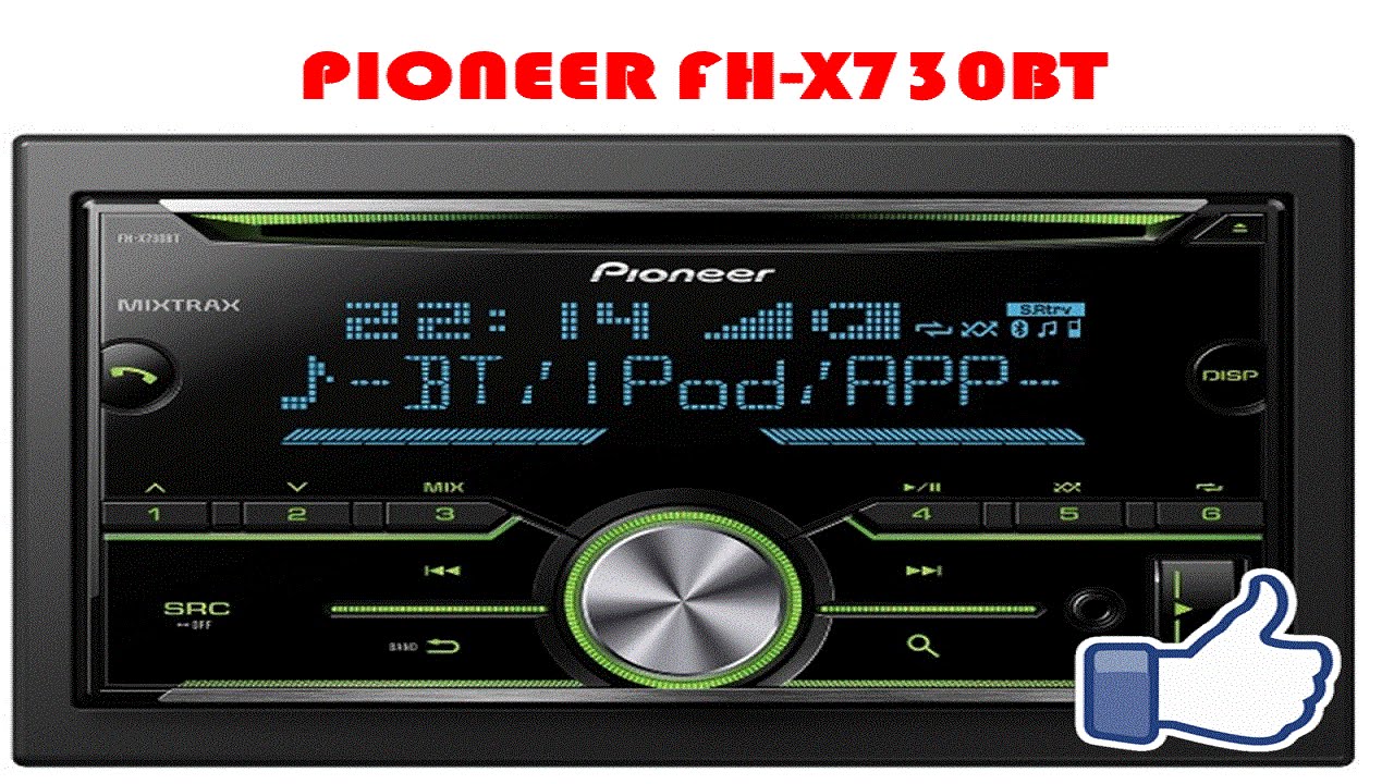 Автомагнитола 2DIN Pioneer FH-X730BT