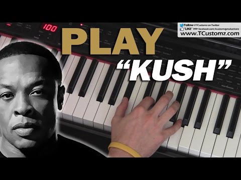 Kush by Dr. Dre PIANO Tutorial + Free SHEET MUSIC - How To Play, Chords, Akon, Snoop Dogg Video