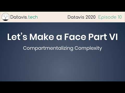 Datavis 2020 Episode 10 - Let's Make a Face Part VI (Compartmentalizing Complexity)
