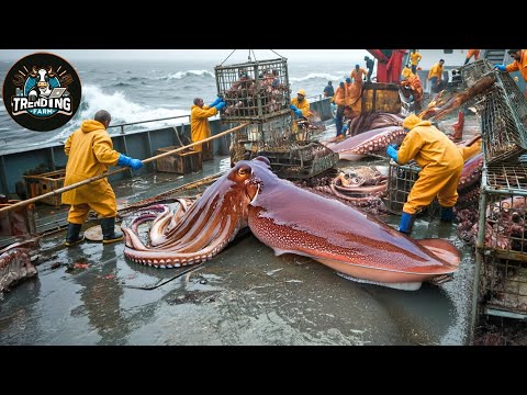 How Fishermen Catch Millions Of Giant Squid In The Deep Sea