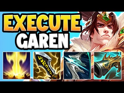 ONE COMBO = ONE KILL! EXECUTE GAREN STRATEGY IS 100% TOO OP! GAREN TOP GAMEPLAY! League of Legends