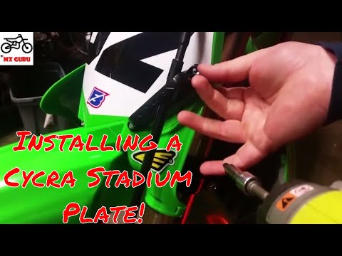 Installing a Cycra Stadium Plate & Guide ! Kawasaki KX450f
